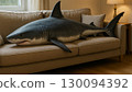 A shark on the sofa?! Jaws-like sleep with sharks around 130094392