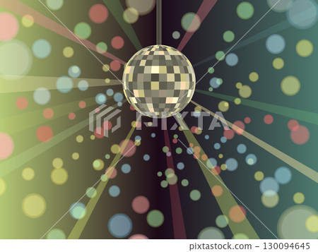 Illustration of a shining mirror ball Illustration of a shining mirror ball 130094645