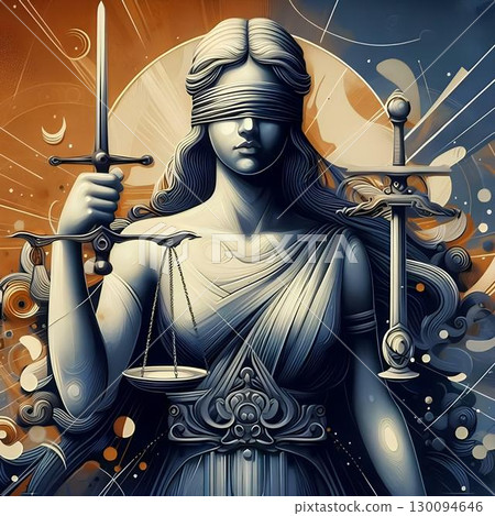 representation of the goddess of justice 130094646