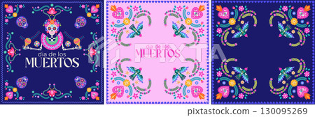 Folk Birds Day Of Dead 130095269