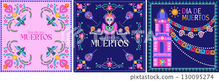 Folk Birds Day Of Dead 130095274