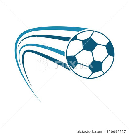 Soccer icon logo illustration 130096527
