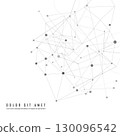 Pattern connect dot line connect for concept. Vector background 130096542