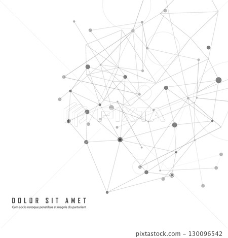 Pattern connect dot line connect for concept. Vector background 130096542