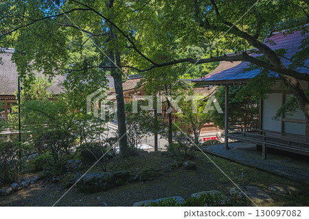 Izumo Taisha Shrine: View of the grounds from the Shrine Forest 130097082