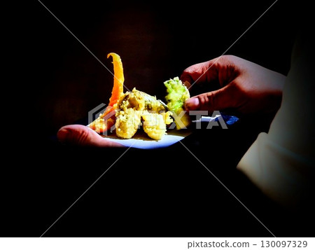 Assorted vegetable tempura Assorted vegetable tempura 130097329