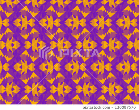 Halloween-colored abstract geometric pattern - purple and orange background material 196 Halloween-colored abstract geometric pattern - purple and orange background material 196 130097570