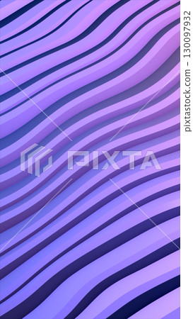 Smooth pastel waves in shades of purple and lavender create a calming abstract pattern with soft lighting 130097932