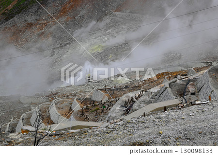 箱根大湧谷風景 130098133