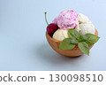 Fresh Tri-Colored Ice Cream Delight. 130098510