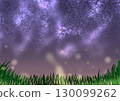 繁星點點的夜空和螢火蟲 130099262