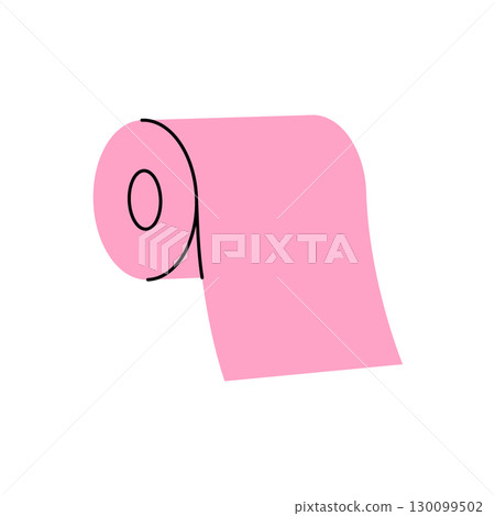 Paper wipe. Tissue roll. Vector illustration 130099502