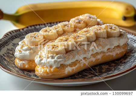 cake, banana, food 130099697