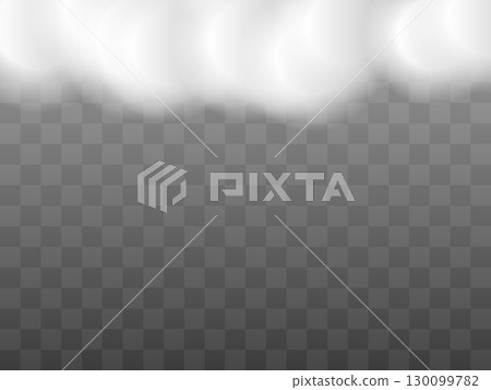 Vector illustration of smoky mist or toxic vapor on floor. Meteorological phenomenon or condensation. 130099782
