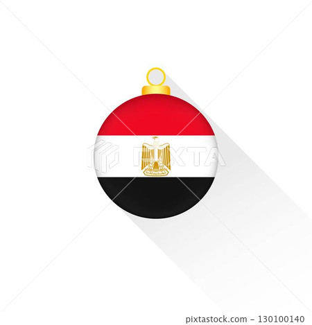 Egypt National Flag Christmas Decoration. 130100140