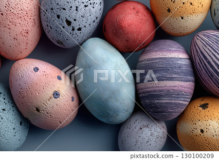 Easter colorful eggs on textured background. Easter colorful eggs on textured background. 130100209