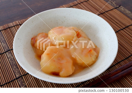 Shrimp mayo on the table background Shrimp mayo on the table background 130100530