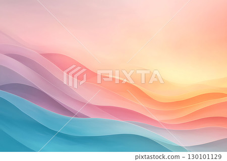 Soft Waves of Colorful Patterns in Pastel Shades for Abstract Background and Design Use 130101129