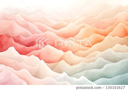Soft Colorful Waves in Abstract Landscape with Gradient Shades for Modern Projects 130101627