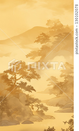 日式壁紙，以日本自然與風景為主題。優雅低調的色彩與藝術質感相得益彰。 130102078