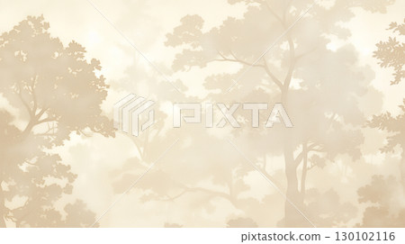 Artistic and delicate Japanese-style wallpaper illustrations. Japanese landscapes are depicted in muted colors, creating a tranquil and elegant atmosphere. 130102116