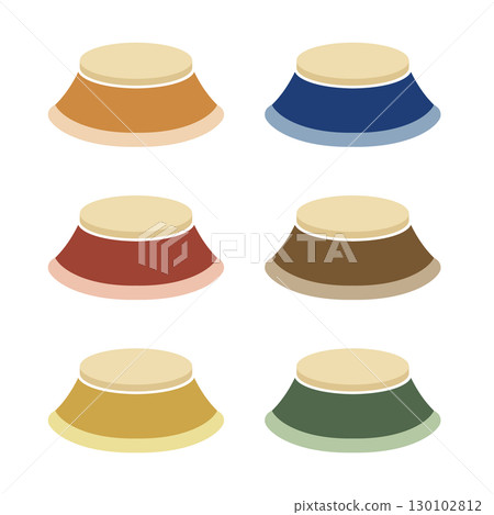 簡單的秋季 kotatsu 設定圖示向量插圖 簡單的秋季 kotatsu 設定圖示向量插圖 130102812