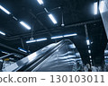 Modern Underground Escalator in Subway Station 130103011
