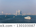Dubai, UAE - September 26, 2024 The promenade and sea bay in the Blue Waters Island area. Editorial 130103087