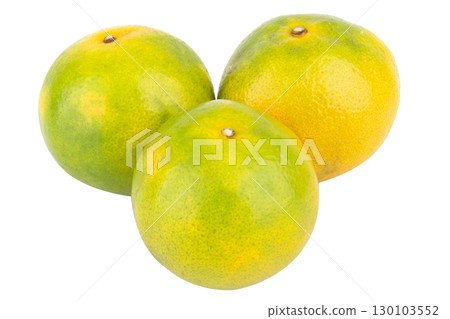 tangerine slice on white background tangerine slice on white background 130103552