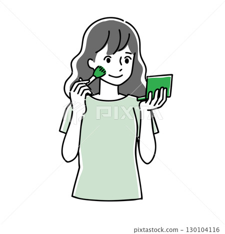 Makeup woman face 130104116