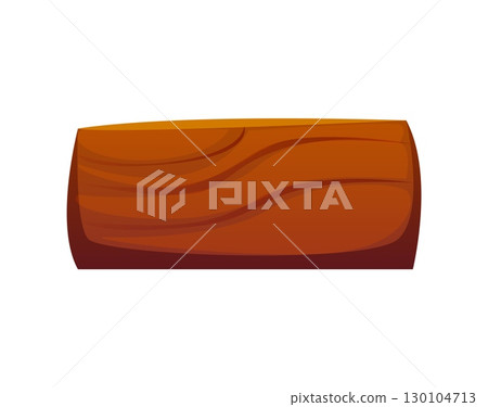 Western cowboy wooden log ABC font type punctuation dash. Cowboy English alphabet typeset sign, Western vintage cartoon vector sign, kids ABC font element. Wild West cowboy type punctuation mark 130104713