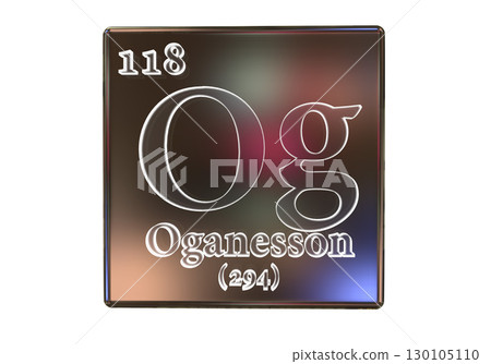 Oganesson, Og, a recently discovered synthetic chemical element Oganesson, Og, a recently discovered synthetic chemical element 130105110