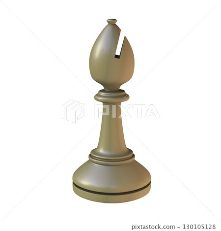 Chess bishop, illustration Chess bishop, illustration 130105128