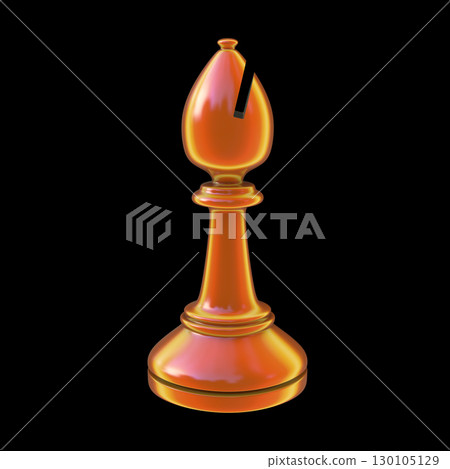 Chess bishop, illustration 130105129