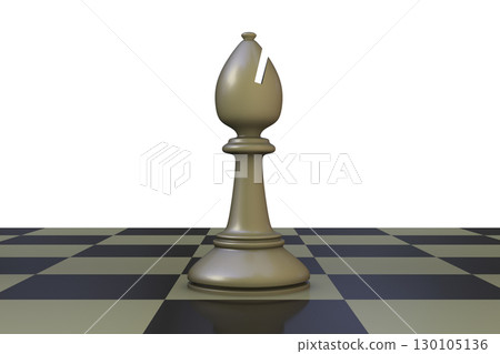 Chess bishop, illustration Chess bishop, illustration 130105136