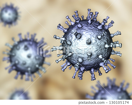 Varicella zoster virus illustration Varicella zoster virus illustration 130105174
