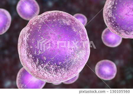 Human cells on colorful background 130105560