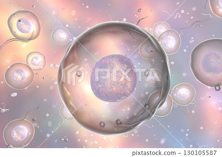 Illustratiion of human cells 130105587