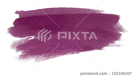 purple watercolor background. Artistic hand paint. Isolated on transparent background. 130106207
