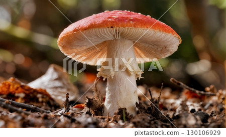 Mushroom Growth Time-lapse, Fungal Development, Forest Life. Ideal for mycology, nature education, forest themes 130106929
