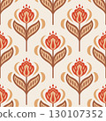 Vector floral seamless pattern. Wallpaper sample. Vintage. 130107352