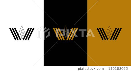 Unique and modern letter W initials logo design 130108033