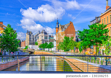 Ghent city historical center, East Flanders province, Belgium 130108255