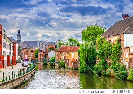 Ghent city historical center, East Flanders province, Belgium 130108258