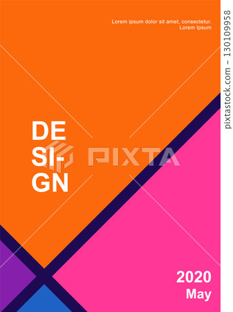 Bright fresh colors abstract pattern background cover design. A4 vertical orientation. Cover design template for presentation, brochure, catalog, poster, book, magazine, etc. Bright fresh colors abstract pattern background cover design. A4 vertical orientation. Cover design template for presentation, brochure, catalog, poster, book, magazine, etc. 130109958