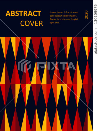 Vintage retro design vector cover. A4 vertical orientation front page mock up. Minimal style colorful geometric composition for book cover poster flyer magazine report presentation brochure catalog. Vintage retro design vector cover. A4 vertical orientation front page mock up. Minimal style colorful geometric composition for book cover poster flyer magazine report presentation brochure catalog. 130109976