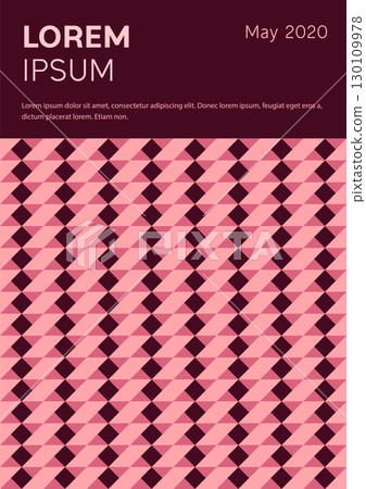 Vintage retro design vector cover. A4 vertical orientation front page mock up. Minimal style colorful geometric composition for book cover poster flyer magazine report presentation brochure catalog. Vintage retro design vector cover. A4 vertical orientation front page mock up. Minimal style colorful geometric composition for book cover poster flyer magazine report presentation brochure catalog. 130109978