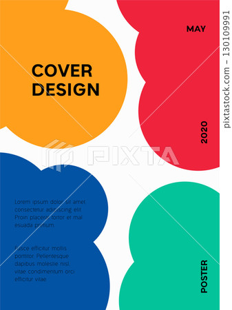 Abstract colorful shapes clouds background design, modern abstract pattern. Vector templates for modern design, cover, template, decorated, brochure, flyer. A4 size Abstract colorful shapes clouds background design, modern abstract pattern. Vector templates for modern design, cover, template, decorated, brochure, flyer. A4 size 130109991