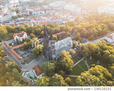 The stunning Vysehrad Basilica of St. Peter and St. The stunning Vysehrad Basilica of St. Peter and St. 130110151