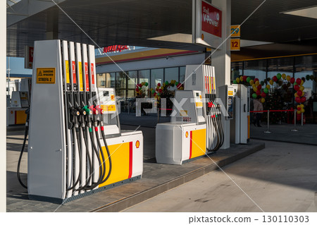 Katy Wroclawskie, Poland December 20, 2019. Official grand opening of Carrefour discount market at the Shell station Katy Wroclawskie. Katy Wroclawskie, Poland December 20, 2019. Official grand opening of Carrefour discount market at the Shell station Katy Wroclawskie. 130110303